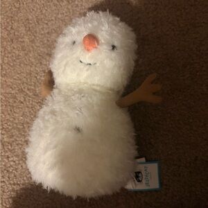 Jellycat Cream Snowman Plush with Orange Nose